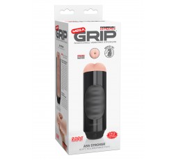 Sexy Shop Online I Trasgressivi - Masturbatore Ano Vibrante - Mega Grip Ass Stroker Black - Pipedream