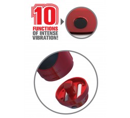 Sexy Shop Online I Trasgressivi - Masturbatore Bocca Vibrante - Mega Grip Mouth Stroker Red - Pipedream