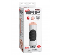 Sexy Shop Online I Trasgressivi - Masturbatore Vagina Vibrante - Mega Grip Pussy Stroker Skin - Pipedream