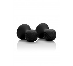 Sexy Shop Online I Trasgressivi - Pompe Per Capezzoli - Silicone Pro Nipple Suckers Black - California Exotic Novelties