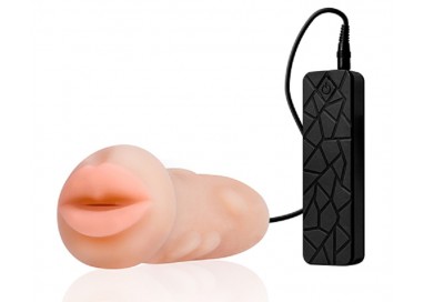 Masturbatore Bocca Vibrante - Realstuff Vibrating Masturbator Mouth - Dream Toys