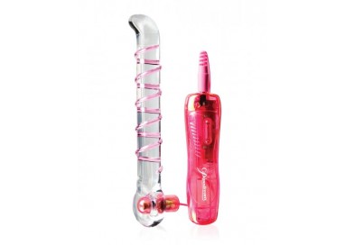 Vibratore Punto G - Icicles N.4 G Spot Vibrator Transparent - Pipedream