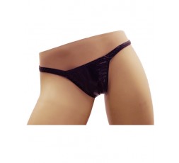 Sexy Shop Online I Trasgressivi - Slip Transgender By Ivete Pessoa - Slip Calcinha Nero Plastificato Brillante - Ivete Pessoa