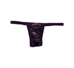 Sexy Shop Online I Trasgressivi - Slip Transgender By Ivete Pessoa - Slip Calcinha Nero Plastificato Brillante - Ivete Pessoa