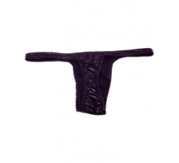 Sexy Shop Online I Trasgressivi - Slip Transgender By Ivete Pessoa - Slip Calcinha Nero Plastificato Brillante - Ivete Pessoa