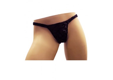 Slip Transgender By Ivete Pessoa - Slip Calcinha Nero con Arabeschi - Ivete Pessoa Slip Transgender By Ivete Pessoa - Slip Calcinha Nero con Arabeschi - Ivete Pessoa