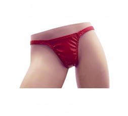 Sexy Shop Online I Trasgressivi - Slip Transgender By Ivete Pessoa - Calcinha Rosso Plastificato Brillante - Ivete Pessoa