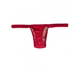 Sexy Shop Online I Trasgressivi - Slip Transgender By Ivete Pessoa - Calcinha Rosso Plastificato Brillante - Ivete Pessoa