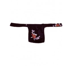 Sexy Shop Online I Trasgressivi - Slip Transgender By Ivete Pessoa - Calcinha Nero con Fiori Rossi e Argento - Ivete Pessoa