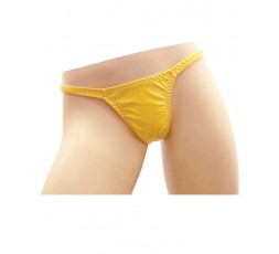 Sexy Shop Online I Trasgressivi - Slip Transgender By Ivete Pessoa - Calcinha Giallo Plastificato Brillante - Ivete Pessoa