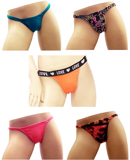 Sexy Shop Online I Trasgressivi - Slip Promo Moda Transgender - Promo Pack Slip N. 2 - Ivete Pessoa