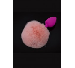 Sexy Shop Online I Trasgressivi - Plug Anale Classico - Jewellery Silicone Fluffy S Pink - Dolce Piccante