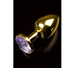 sexy shop online i trasgressivi - Plug Anale In Metallo - Jewellery in Gold Small Purple - Dolce Piccante