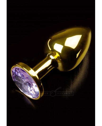 sexy shop online i trasgressivi - Plug Anale In Metallo - Jewellery in Gold Small Purple - Dolce Piccante