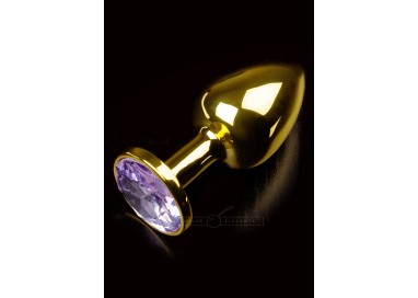 Plug Anale In Metallo - Jewellery in Gold Small Purple - Dolce Piccante